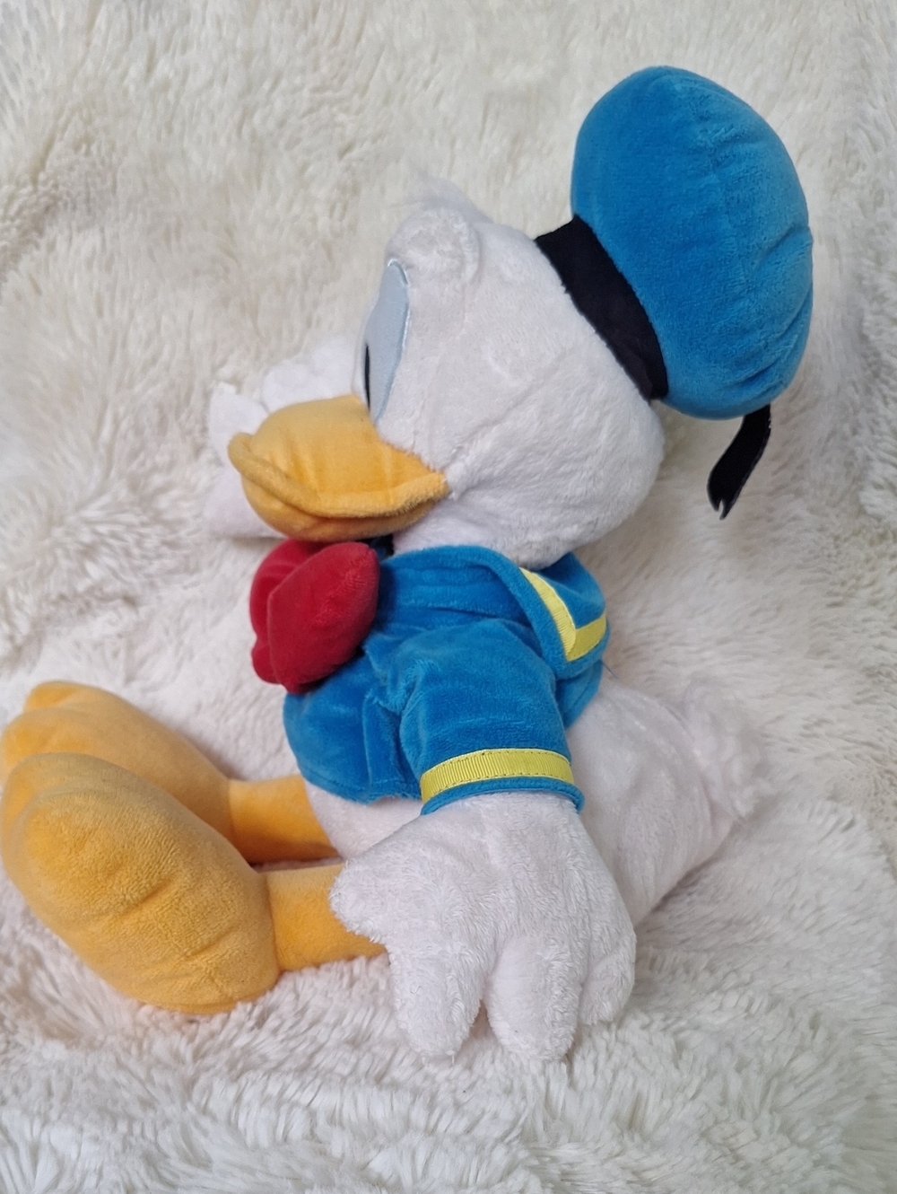 Disney Donald Duck Plush Authentic Gold And Purple Seal - Picture 6 of 8